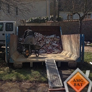 Évacuation de gravats