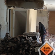 Evacuation et nettoyage de gravats